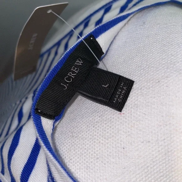NWT J Crew Blue and White Stripe Tank Dress - Picture 8 of 9